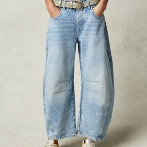 Free People Barrel Jeans